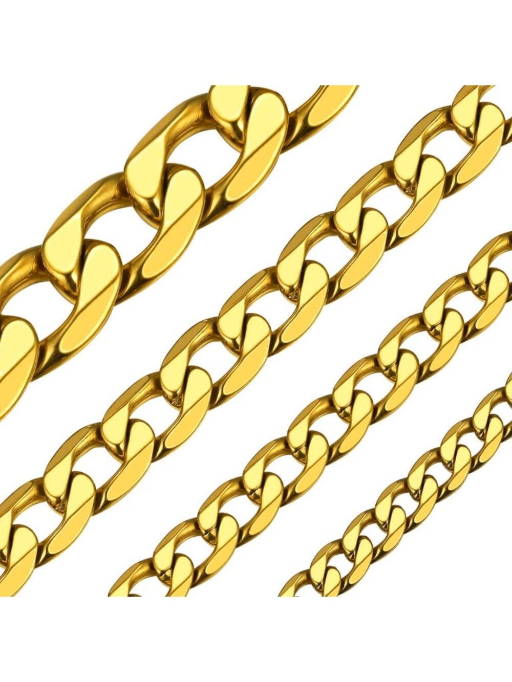 Stainless Steel Cuban Link Chain Necklace for Men - Stylish Jewelry Accessory